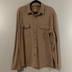 Sonoma Men's Casual Button Down Shirt - Brown